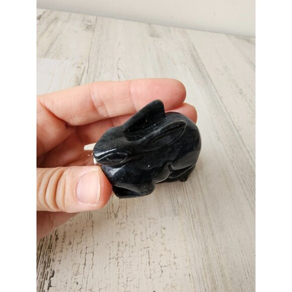 Vintage artisan rabbit bunny decor marble set Easter cute unique vintage - Picture 6 of 11